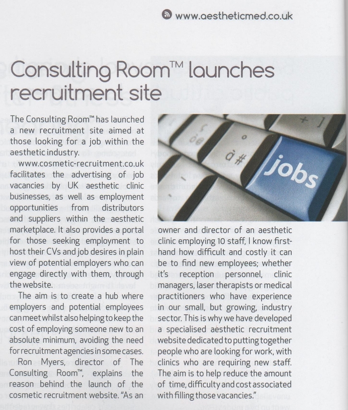 Consulting Room launches recruitment site