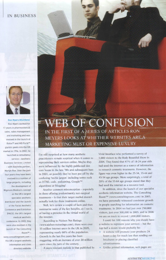 Aesthetic Medicine July & August 2006