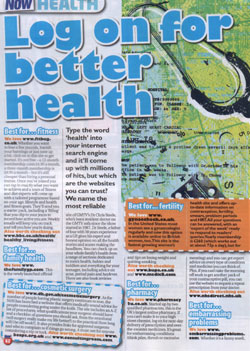 Now Magazine - Log on For Better Health - Page 1