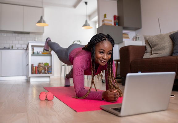 home workouts and acne