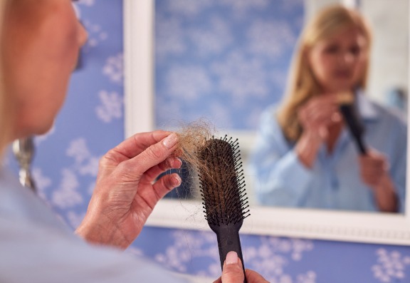 reatments available that may help combat menopausal hair loss
