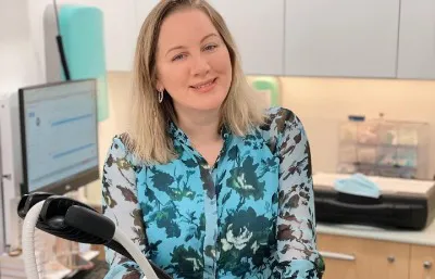 Dr Sarah Tonks in our treatment room