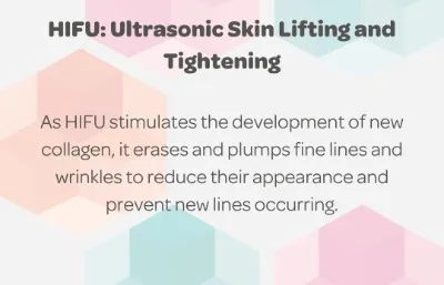 HIFU Ultrasonic skin lifting and tightening treatment