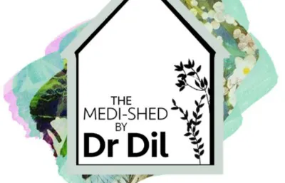 The Medi-Shed By Dr Dil Logo