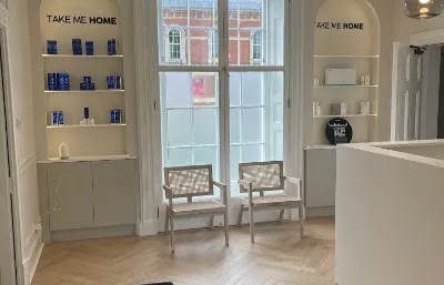 Face studio clinic waiting area