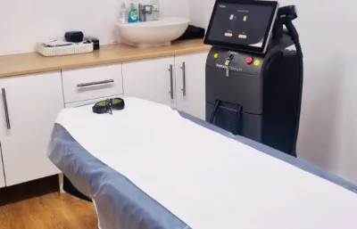 Our treatment room With Soprano laser