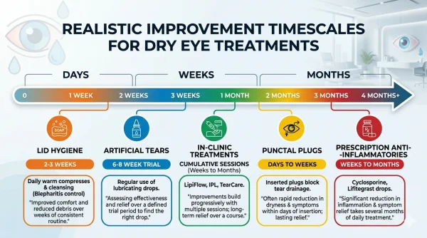 Realistic timelines for Dry Eye improvement