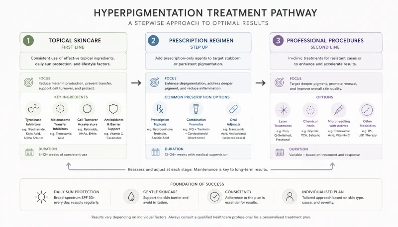 Hyperpigmentation treatment pathway guide