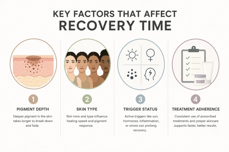 Key factors influencing hyperpigmentation recovery time