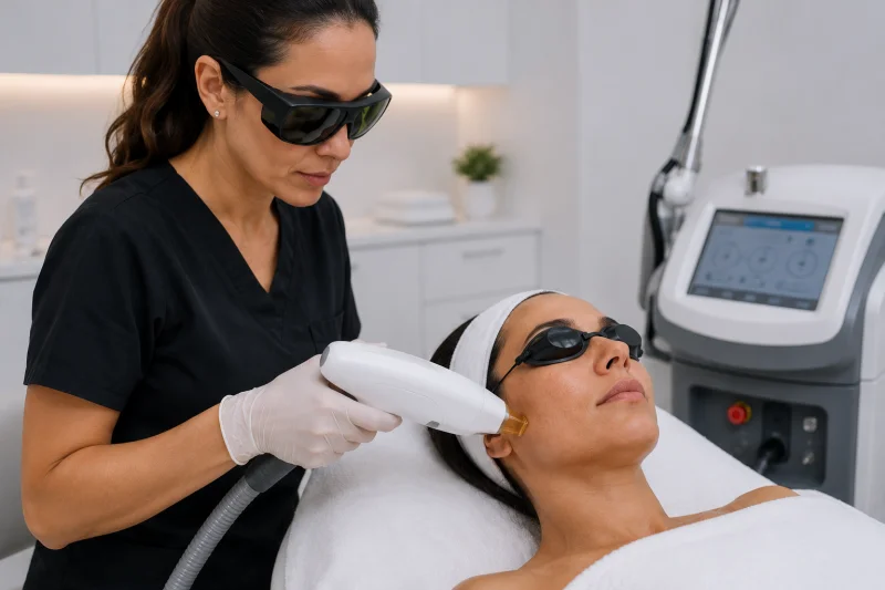 Laser skin treatment for Hyperpigmentation