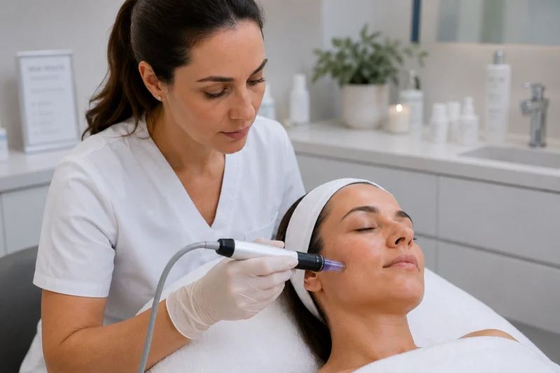 Microneedling treatment for hyperpigmentation