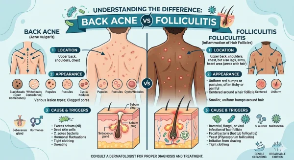 Back Acne Vs Folliculitis