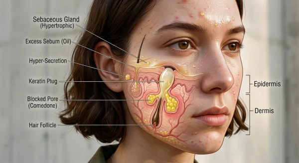 Excess Oil Production And Blocked Pores