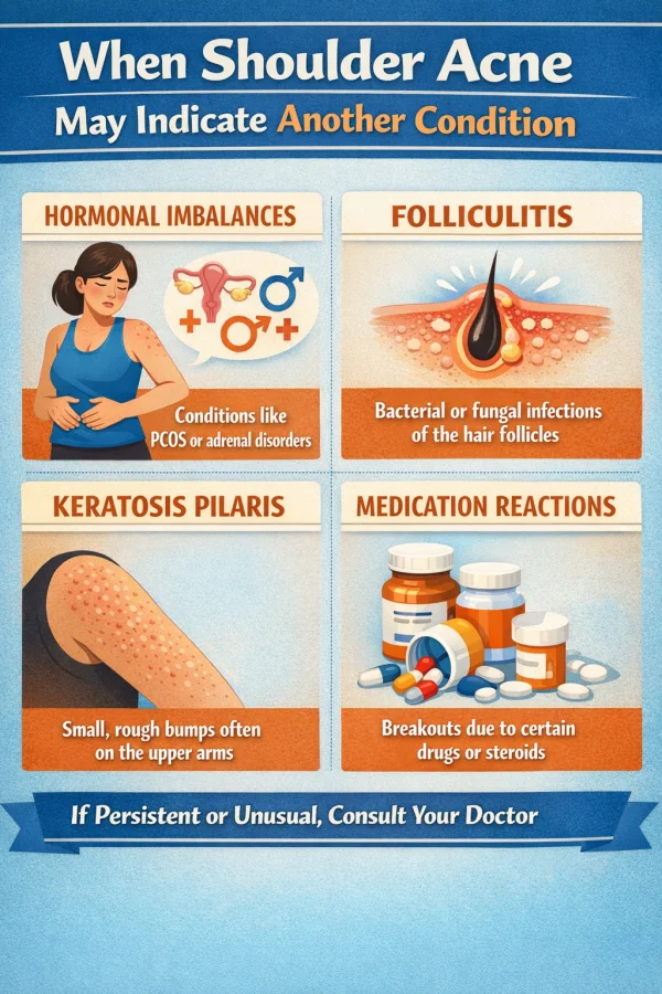 When shoulder acne may indicate another condition