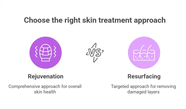 Skin Rejuvenation vs Resurfacing