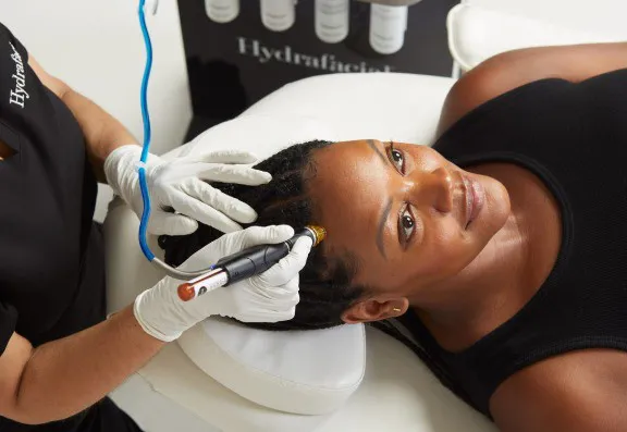 What results can I expect with Hydrafacial Keravive? 