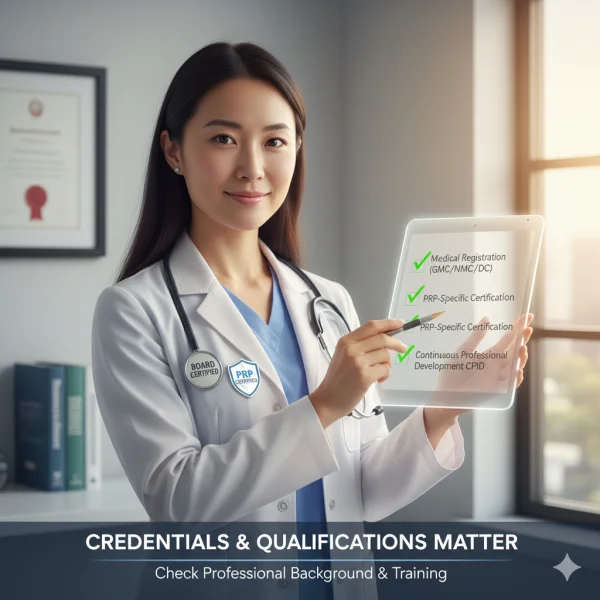 Credentials and qualifications for a PRP practitioner