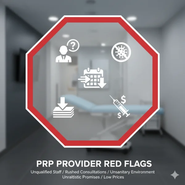 Warnings and red flags for choosing a PRP provider