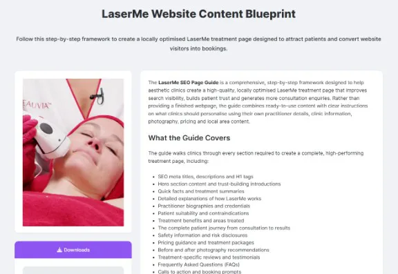 LaserMe Website Content Blueprint LaserMe Website Content Blueprint