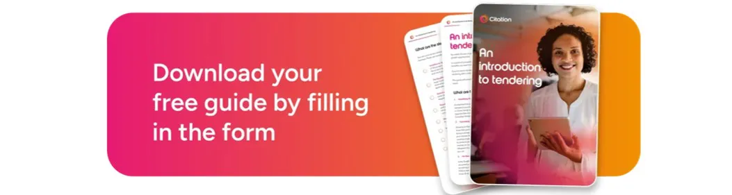 An Introduction to Tendering - Your FREE Guide