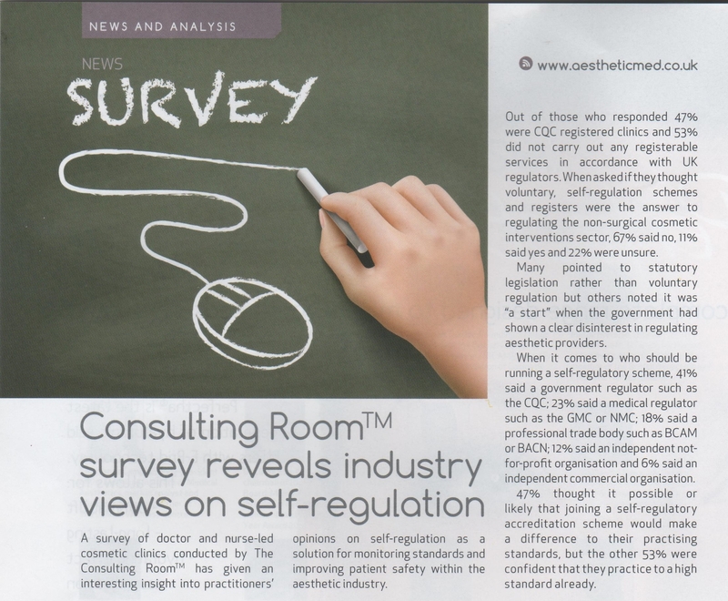 Consulting Room survey reveals industry views on self-regulation