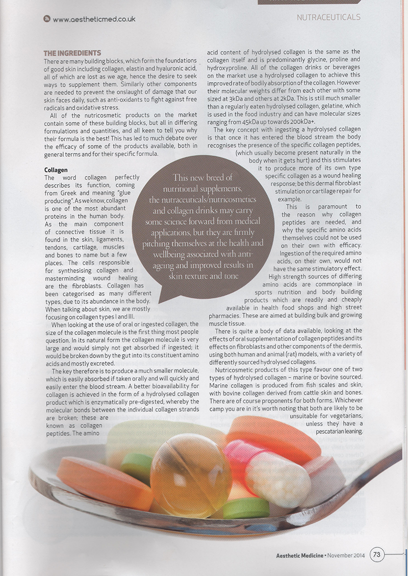 Aesthetic Medicine November page 73 